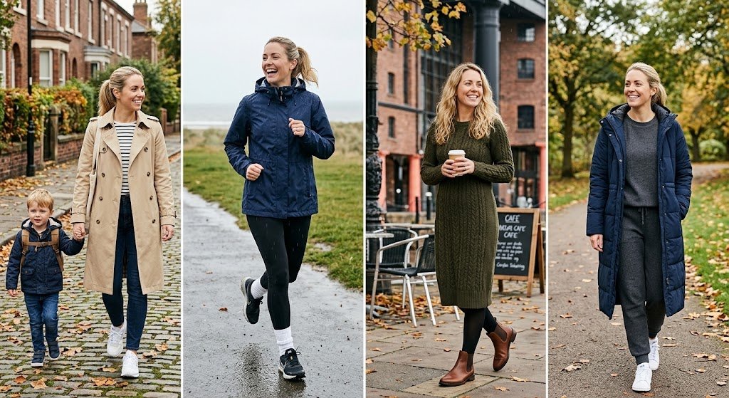 10 Stylish Rainy Day Outfits for Busy Mums: School-Run Looks That Keep You Dry 2 Stylish rainy day outfits for busy mums